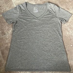 grey dri-fit nike tee, womens